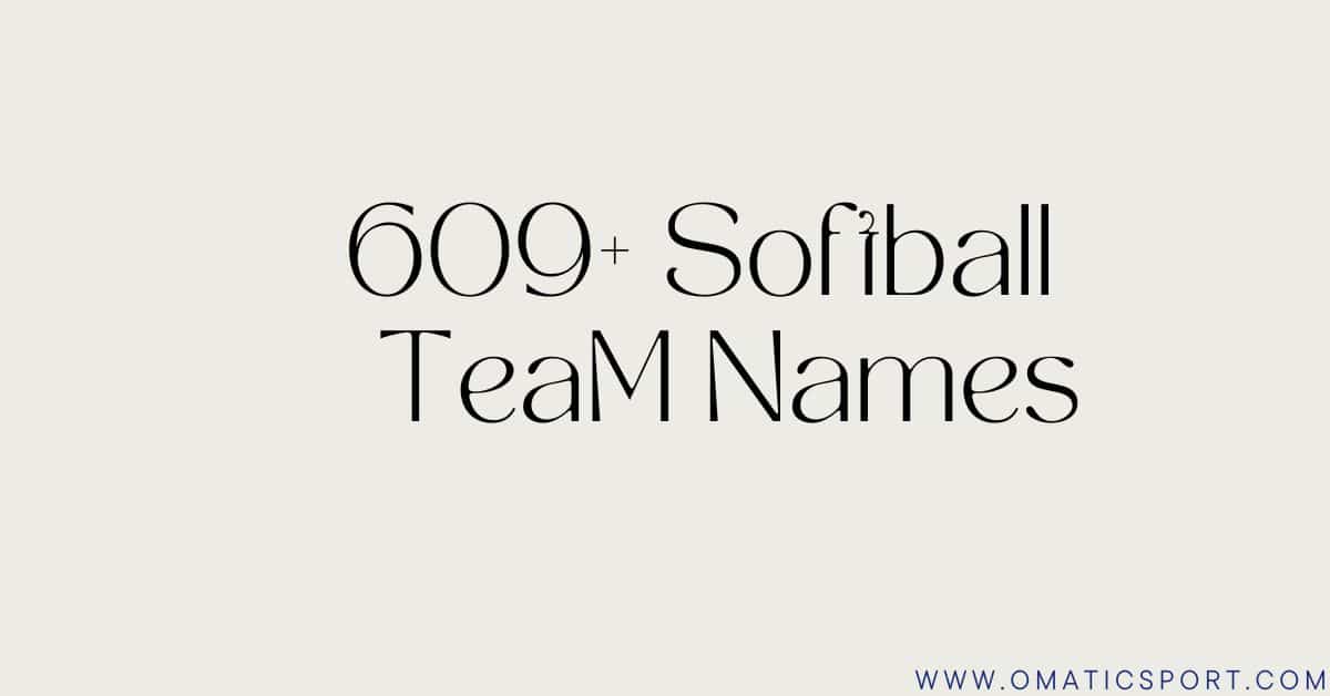 softball team names