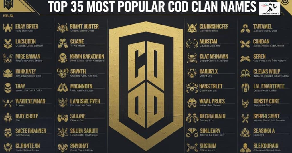 Top 35 Most Popular COD Clan Names