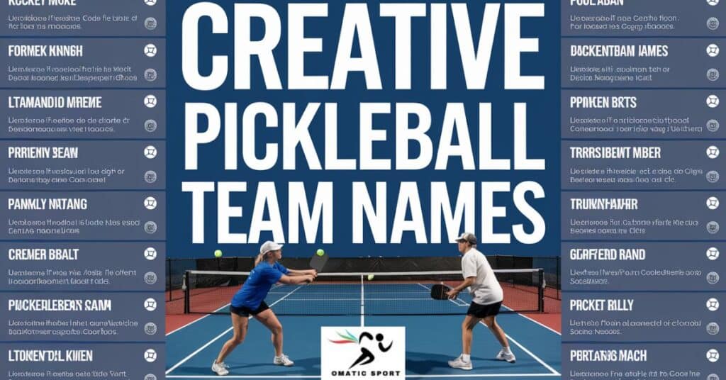 Creative Pickleball Team Names