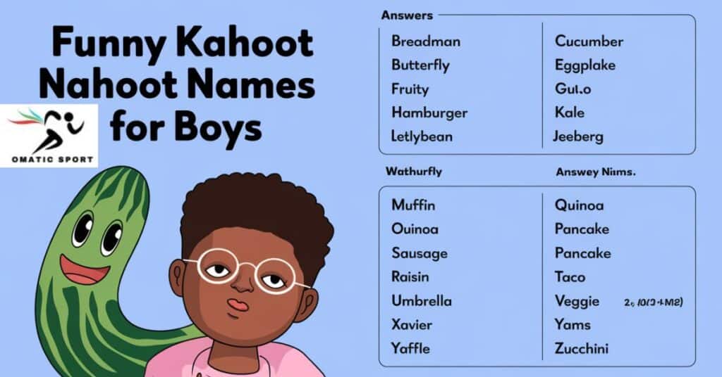 Funny Kahoot Names for Boys